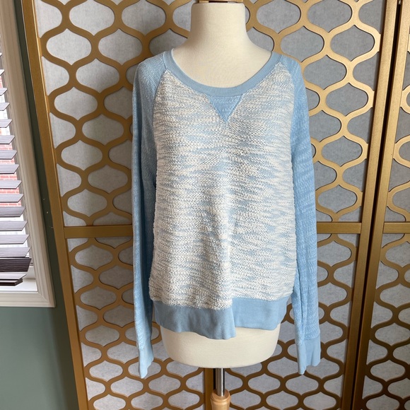 Light Blue Raglan Style Sweatshirt - Picture 1 of 11